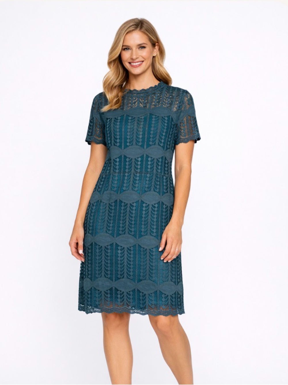Nsr Elegant Peacock blue and teal dress